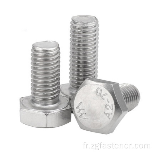 Acier inoxydable 316 Bolts de tête hexagone din933